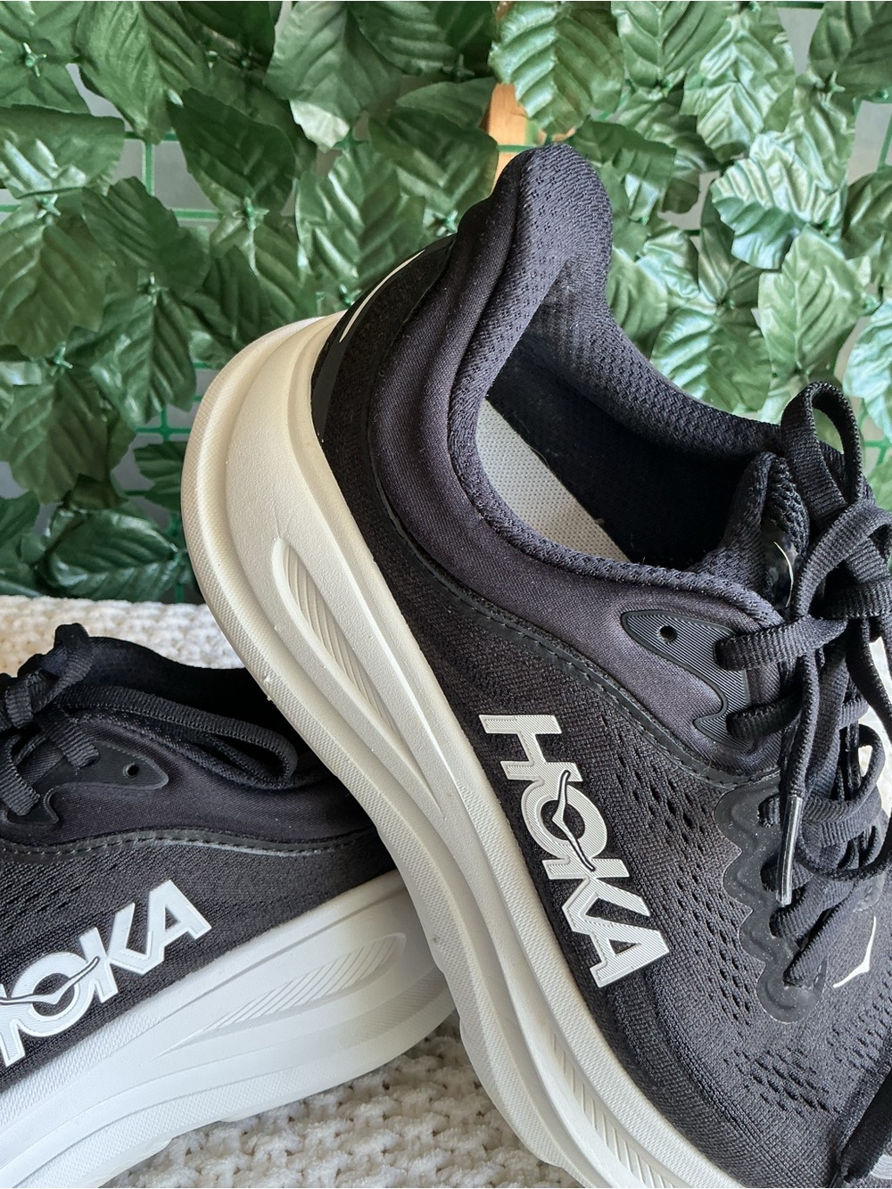 Hoka Black and White Cushioned Running Shoes
Size: Women’s 8 EE - Picture 8 of 10